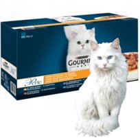 PURINA Gourmet Perle Kaczka indyk jagnięcina tuńczyk - mokra karma dla kota - 60x85 g