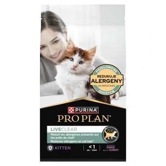PURINA NESTLE PURINA PRO PLAN LIVECLEAR KITTEN Indyk 1,4kg