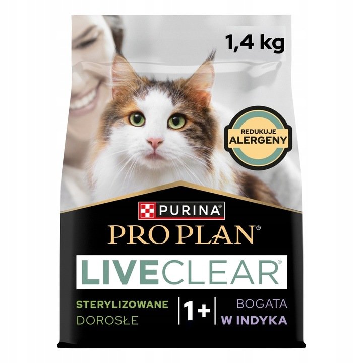 PURINA NESTLE PURINA PRO PLAN LIVECLEAR STERILISED Indyk 1,4kg