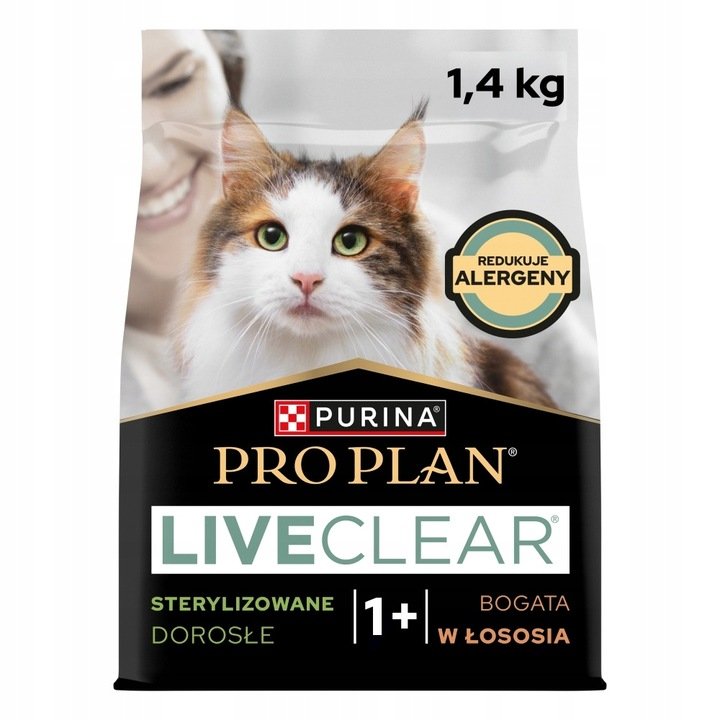 PURINA NESTLE PURINA PRO PLAN LIVECLEAR STERILISED Łosoś 1,4kg