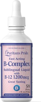 Puritan's Pride B-Complex z witaminą B12 w płynie - Suplement diety, 59 ml - Puritan's Pride
