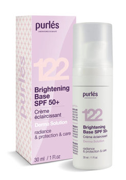 Purles, Derma Solution 122, rozświetlająca baza SPF 50+, 30ml - Purles