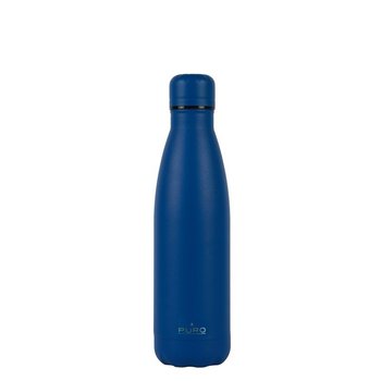 Puro, Stalowa butelka termiczna, niebieski, 500 ml - Puro
