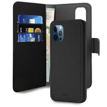 PURO Wallet Detachable - Etui 2w1 iPhone 12 Pro Max (czarny) - Puro
