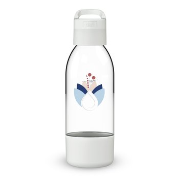 Pushair Butelka Do Saturatora Dafi Z Uchwytem 0,5 Piaskowa Kwiaty - Dafi