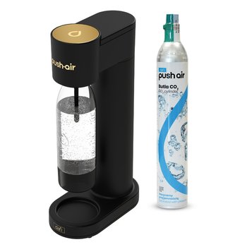 Pushair Saturator Do Wody Dafi Czarny Złoty + Nabój Co2 + Butelka 0,7 - Dafi