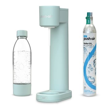 Pushair Saturator Do Wody Dafi Syfon Miętowy + Nabój Co2 + Butelka 0,7 - Dafi