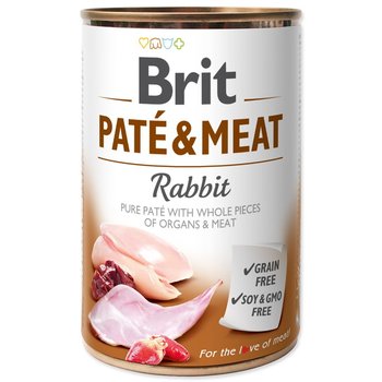 Puszka dla psa z królikiem 400g BRIT PATE & MEAT RABBIT - Brit