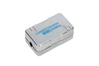 Puszka połączeniowa Extralink, CAT6, STP, beczka, złączka, srebrna Extralink