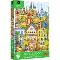 Puzzl, Trefl Premium Plus - Midnight in the City: O północy w Barcelonie, 1000 elementów
