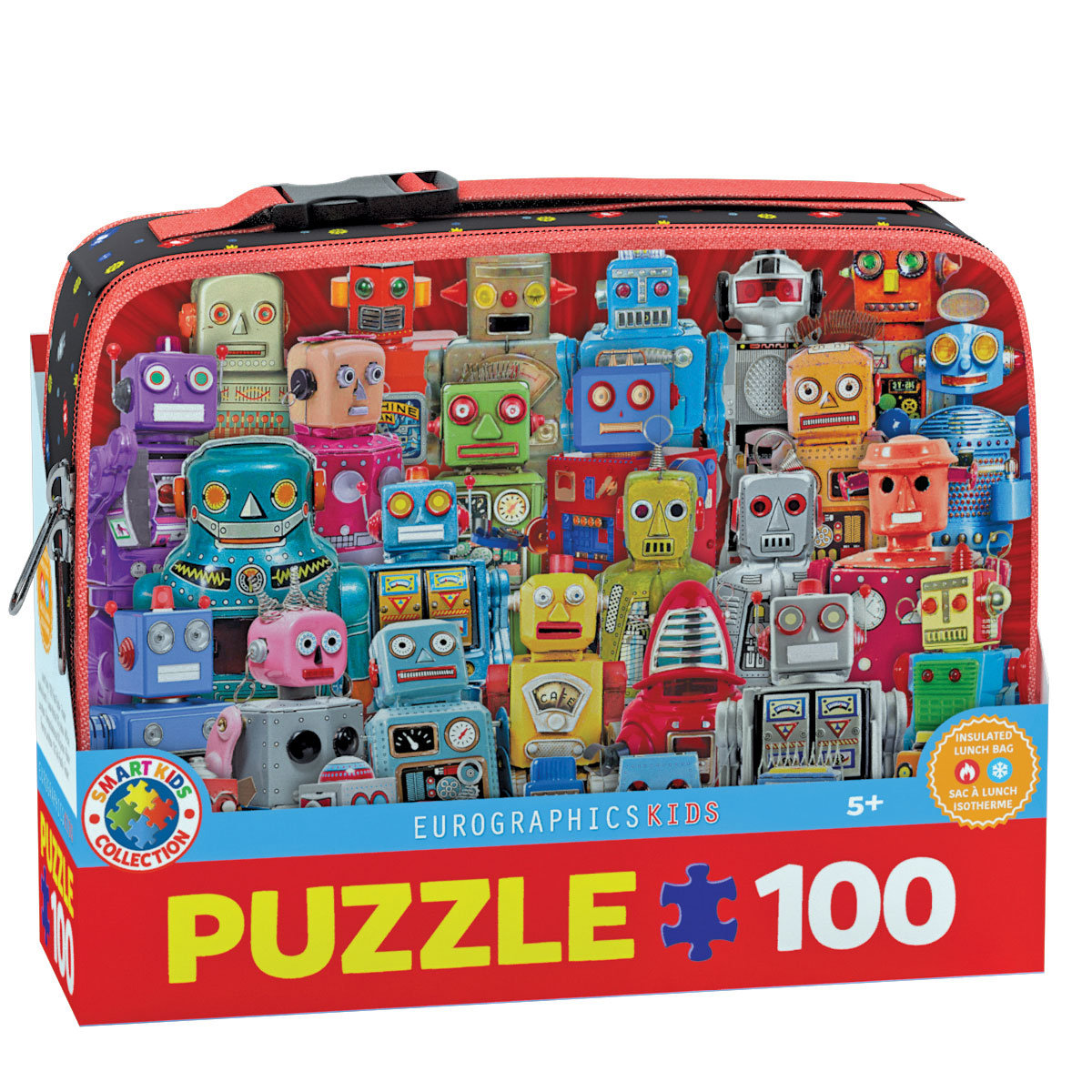 Zdjęcia - Puzzle i mozaiki Eurographics Puzzle 100 Z Lunch Box Robots 9100-5827 