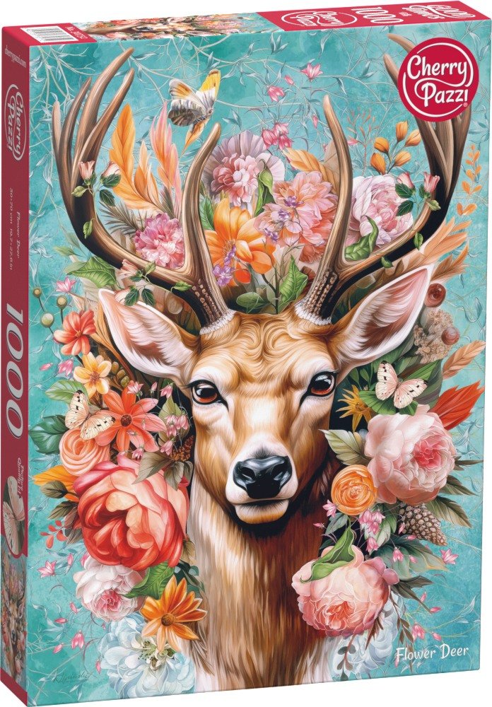 Фото - Пазли й мозаїки Cherry Pazzi, puzzle, Flower Deer 1000 el. 30752 (70164398 )