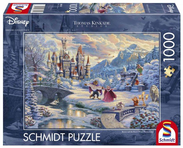 Zdjęcia - Puzzle i mozaiki Puzzle 1000 el. SQ T. KINKADE Piękna i Bestia zima