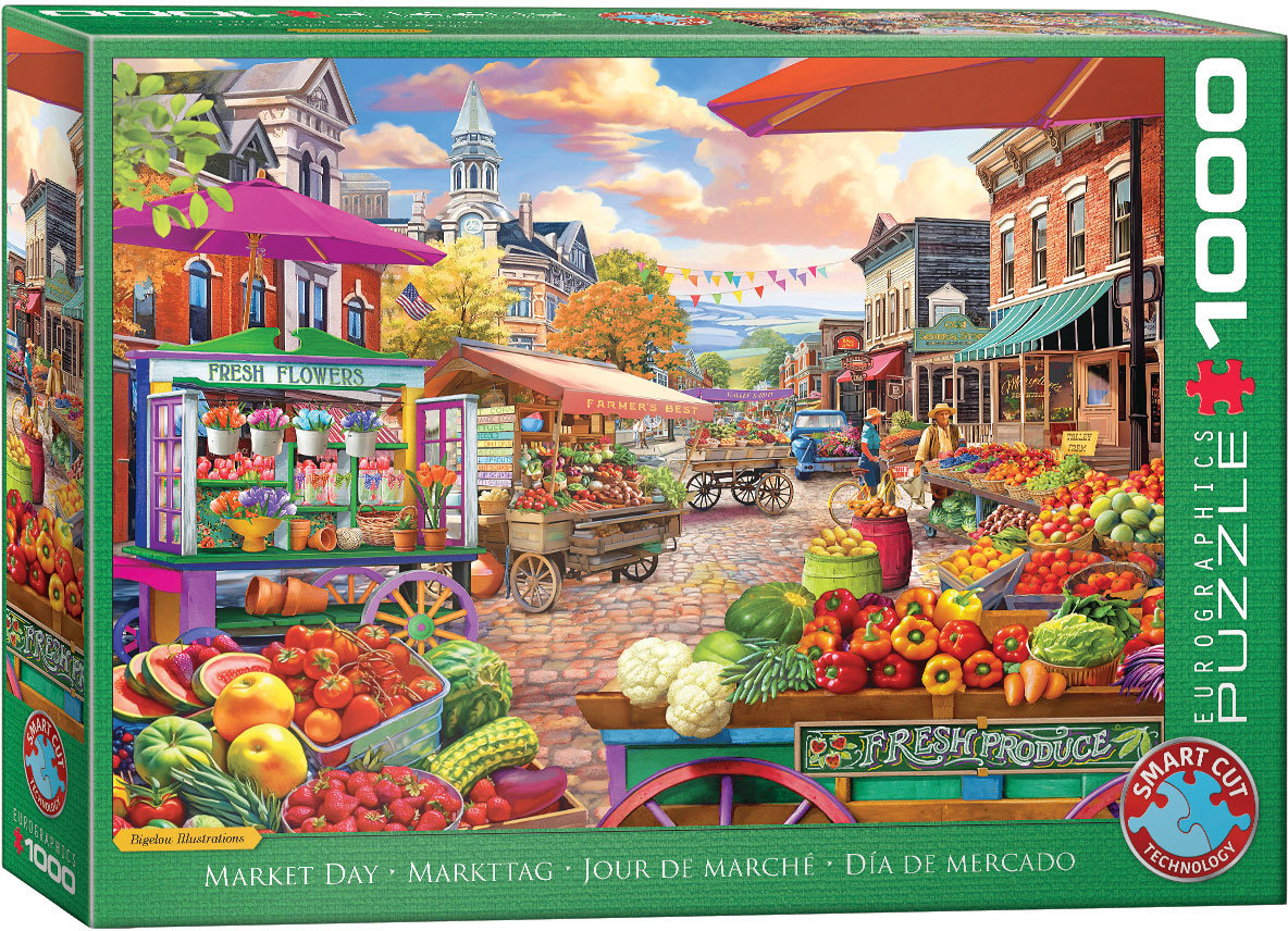 Фото - Пазли й мозаїки Eurographics Puzzle 1000 Main Street Market Day 6000-5860 