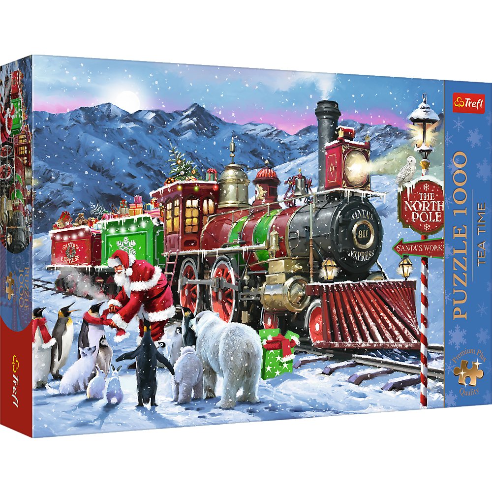 Trefl Puzzle 1000 Premium Plus XMAS Świąteczny Pociąg