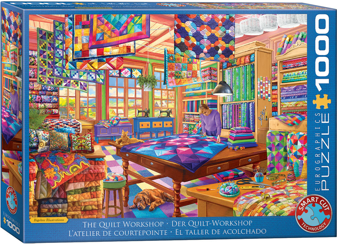 Фото - Пазли й мозаїки Eurographics Puzzle 1000 The Quilt Workshop 6000-5859 
