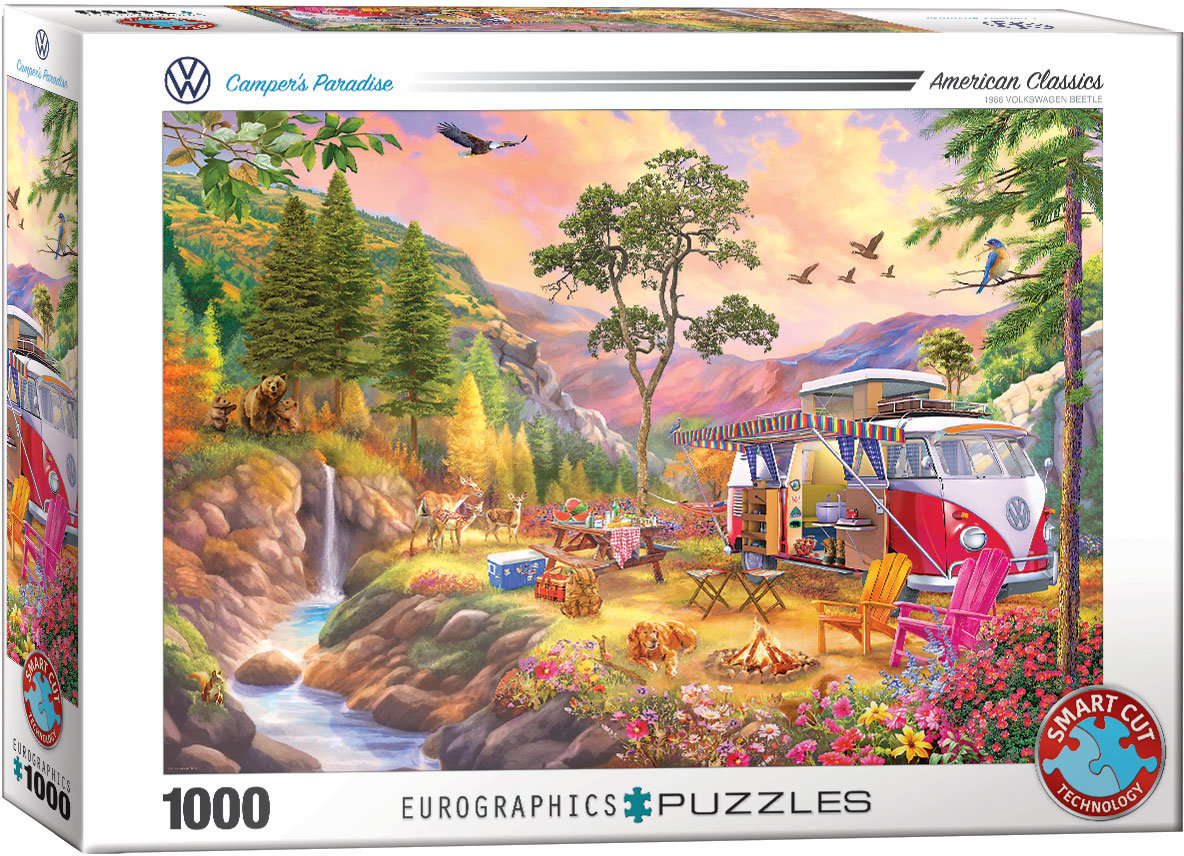 Фото - Пазли й мозаїки Eurographics Puzzle 1000 Vw Bus Camper S Paradise By 6000-5866 