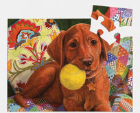 PUZZLE 13 ELEMENTÓW - ZABAWA ZE SZCZENIAKIEM, Relish.