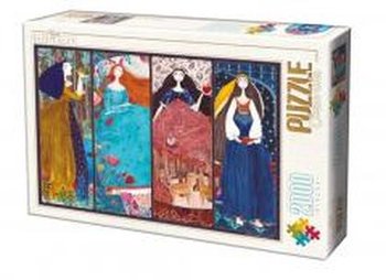 Puzzle 2000 Andrea Kurti, Cztery księżniczki - D-Toys