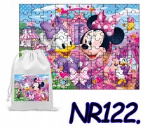 PUZZLE 24 EL. UKŁADANKA PREZENT MYSZKA MIKI MINI + WORECZEK Z NADRUKIEM