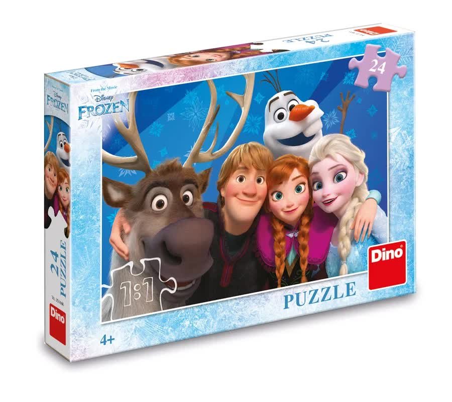 Puzzle 24 elementy Kraina Lodu kolorowy obrazek dla dzieci 4+ - Dino ...