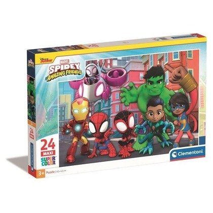 Фото - Пазли й мозаїки Clementoni Puzzle 24 Maxi Super Kolor Spidey 