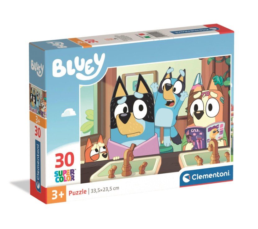 Puzzle 30 El Super Kolor Bluey - Clementoni | Sklep EMPIK.COM