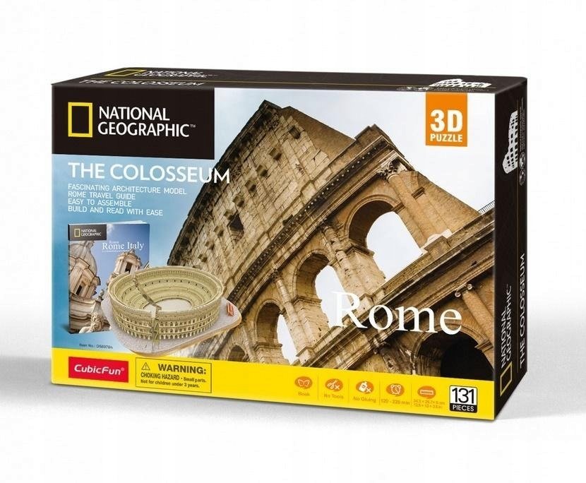 Puzzle 3D National Geographic Parigi | 500 Pezzi Lenticolare | Effetto Ottico 3D | Per Adulti E Ragazzi