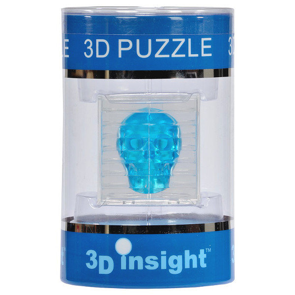 Puzzle 3D Czaszka Niebieska