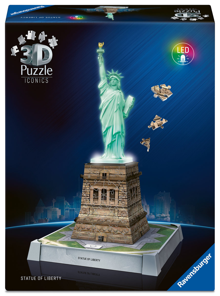 Puzzle 3D Iconics Statua Wolności - Ravensburger | Sklep EMPIK.COM