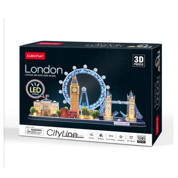 Фото - 3D-пазл CubicFun Puzzle 3D Londyn Cityline Led L532H Cubic Fun 20532  (306-20532)