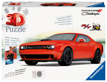 Puzzle 3D, Pojazdy, Dodge Challenger R/T Scat Pack Widebody  - Ravensburger