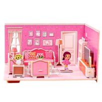 Puzzle 3D Salon Kreatywna Układanka DIY Zabawka dla Dziewczynki Kuchnia