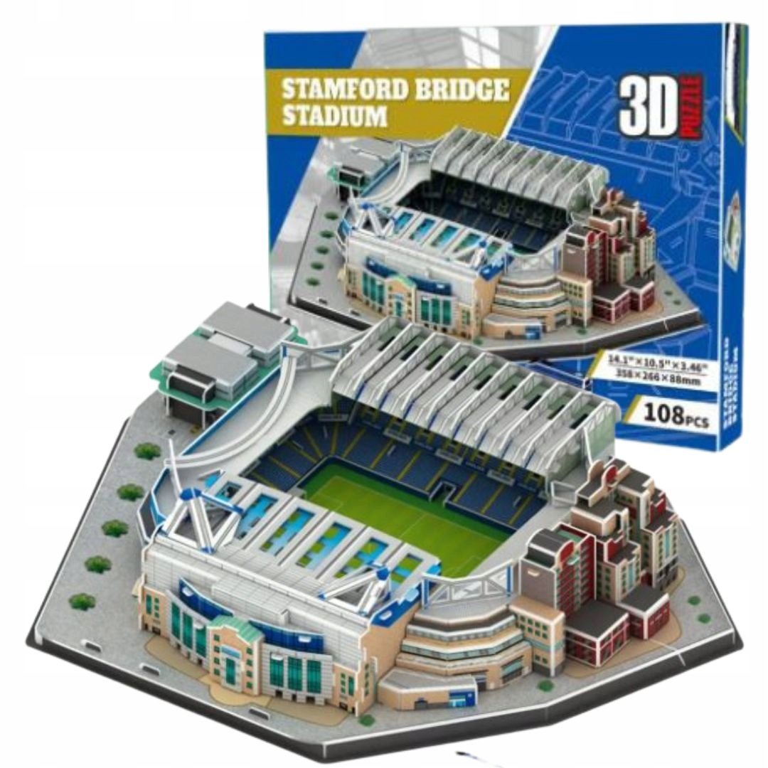 Фото - 3D-пазл Bridge Puzzle 3D Stadion Piłkarski Chelsea Fc Stamford  Duży 108 Elementów 