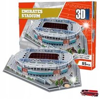 PUZZLE 3D STADION PIŁKARSKI EMIRATES STADIUM ARSENAL LONDYN 85 ELEMENTÓW