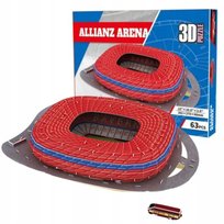 PUZZLE 3D STADION PIŁKARSKI FC Bayern Monachium Allianz Arena DUŻY 63el.
