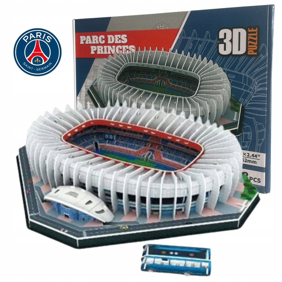 Puzzle 3D Stadion Piłkarski Psg Paris Saint Germain Parc Des