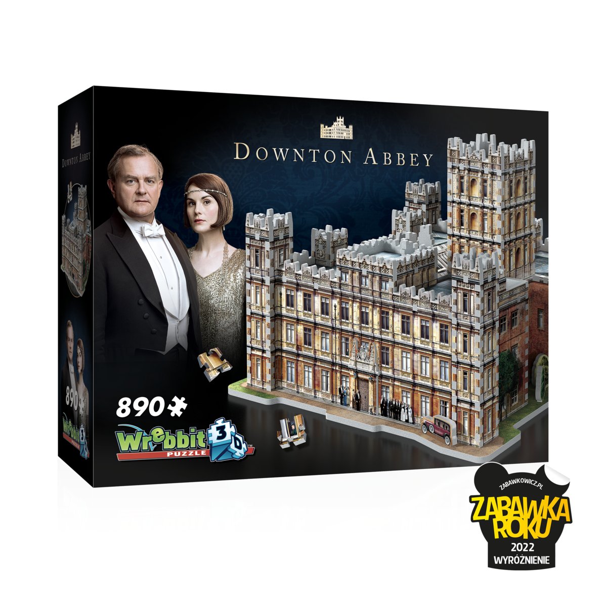 Puzzle 3D, Wrebbit 2w1, Downtown Abbey, 890 el.