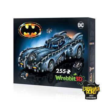 Puzzle 3D, Wrebbit, Batmobil Dc Comics, 255 el. - Wrebbit