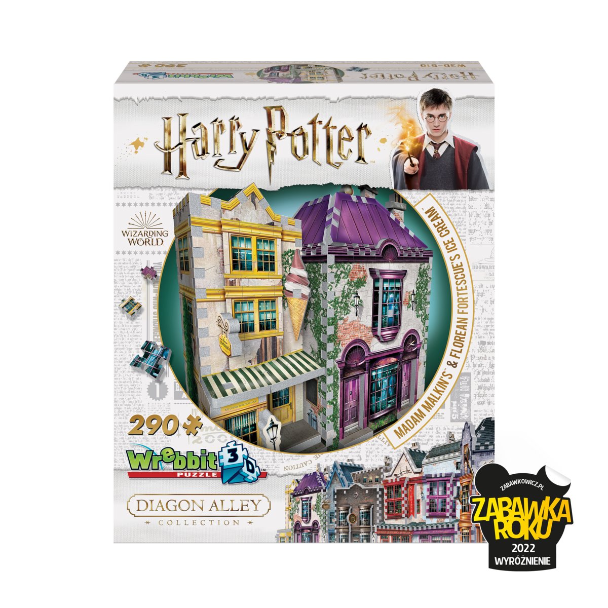 Puzzle 3D, Wrebbit, Harry Potter Madam Malkin's & Florean Fortecsue's Ice Cream, 290 el.