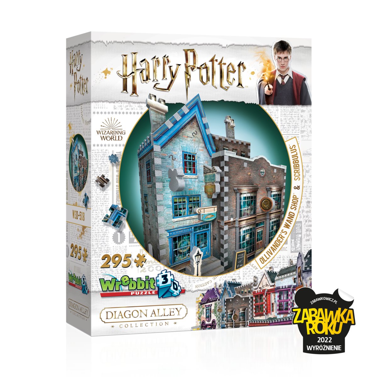 Puzzle 3D, Wrebbit, Harry Potter Ollivander's Wand Shop, 295 el.