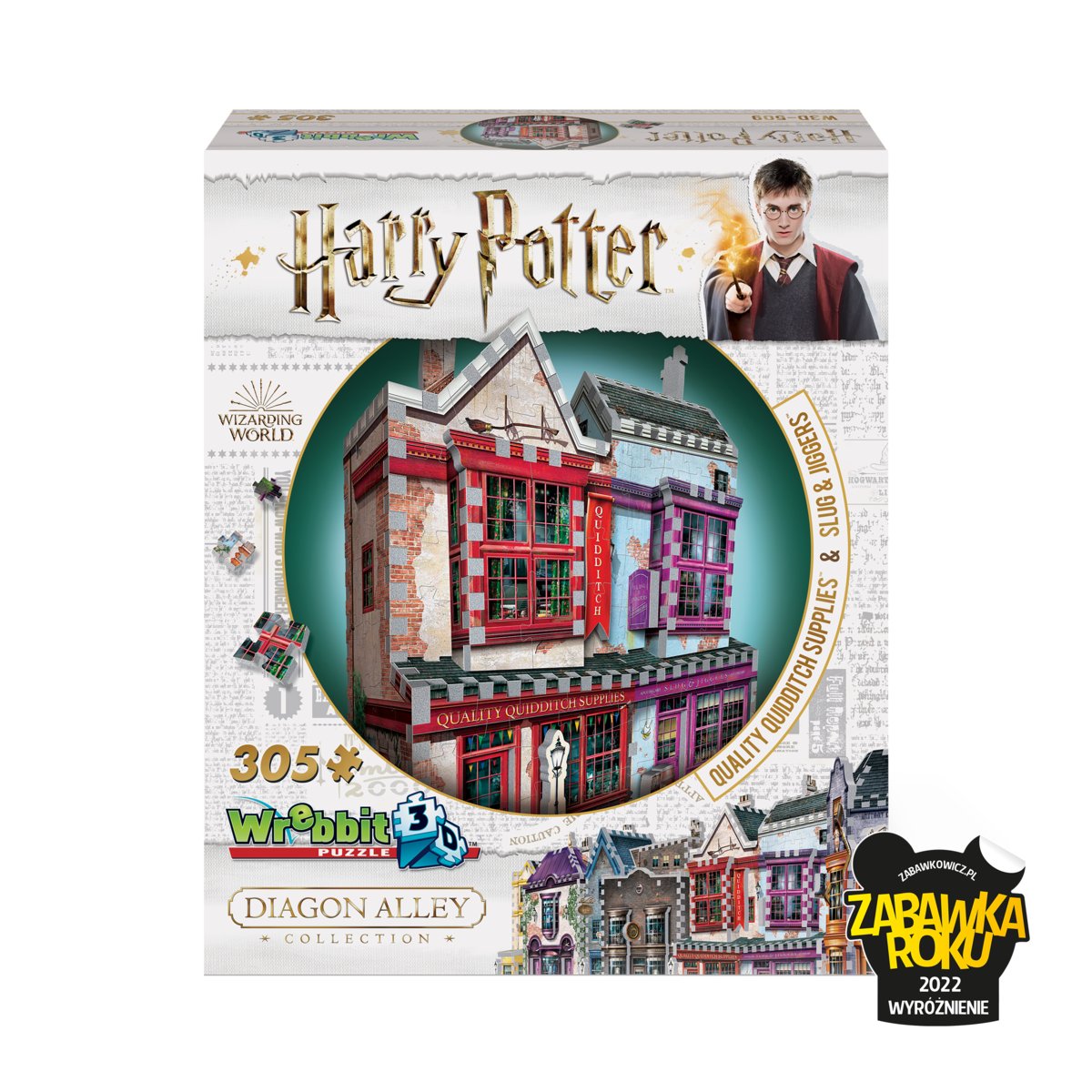 Puzzle 3D, Wrebbit, Harry Potter Quality Quidditch Supplies, 305 el.