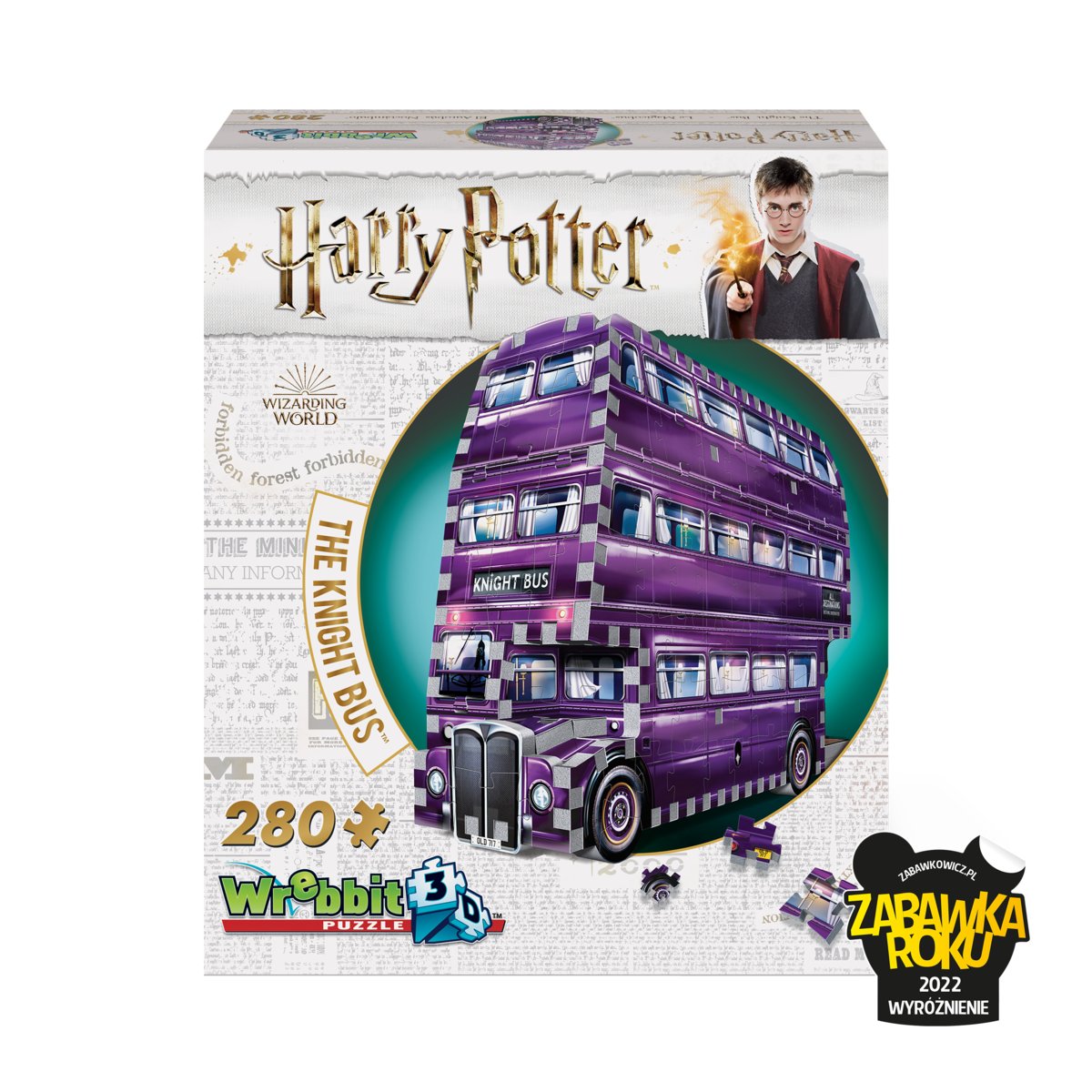 Puzzle 3D, Wrebbit, Harry Potter The Knight Bus, 280 el.