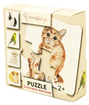 Puzzle 4 Elementowe Zwierzęta Domowe - Mama Maluje
