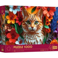 Puzzle, 40-lecie Trefl - Paper Art: Kot, 1000 el.