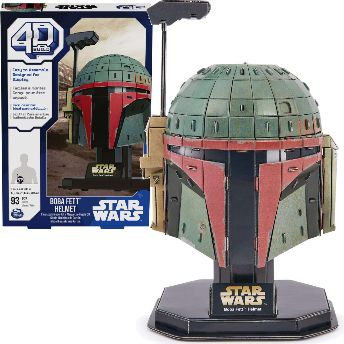 Puzzle 4D Build Star Wars Boba Fett model hełm 3D do złożenia - Spin ...