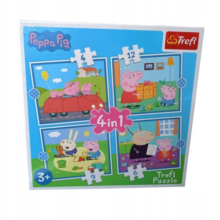 Puzzle 4w1 Świnka Peppa 31 elementów - Trefl | Sklep EMPIK.COM
