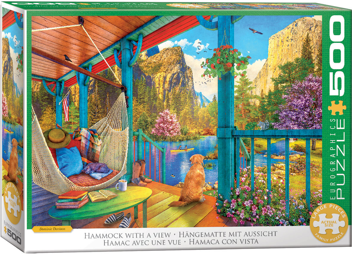 Фото - Пазли й мозаїки Eurographics Puzzle 500 Hammock With A View 6500-5885 
