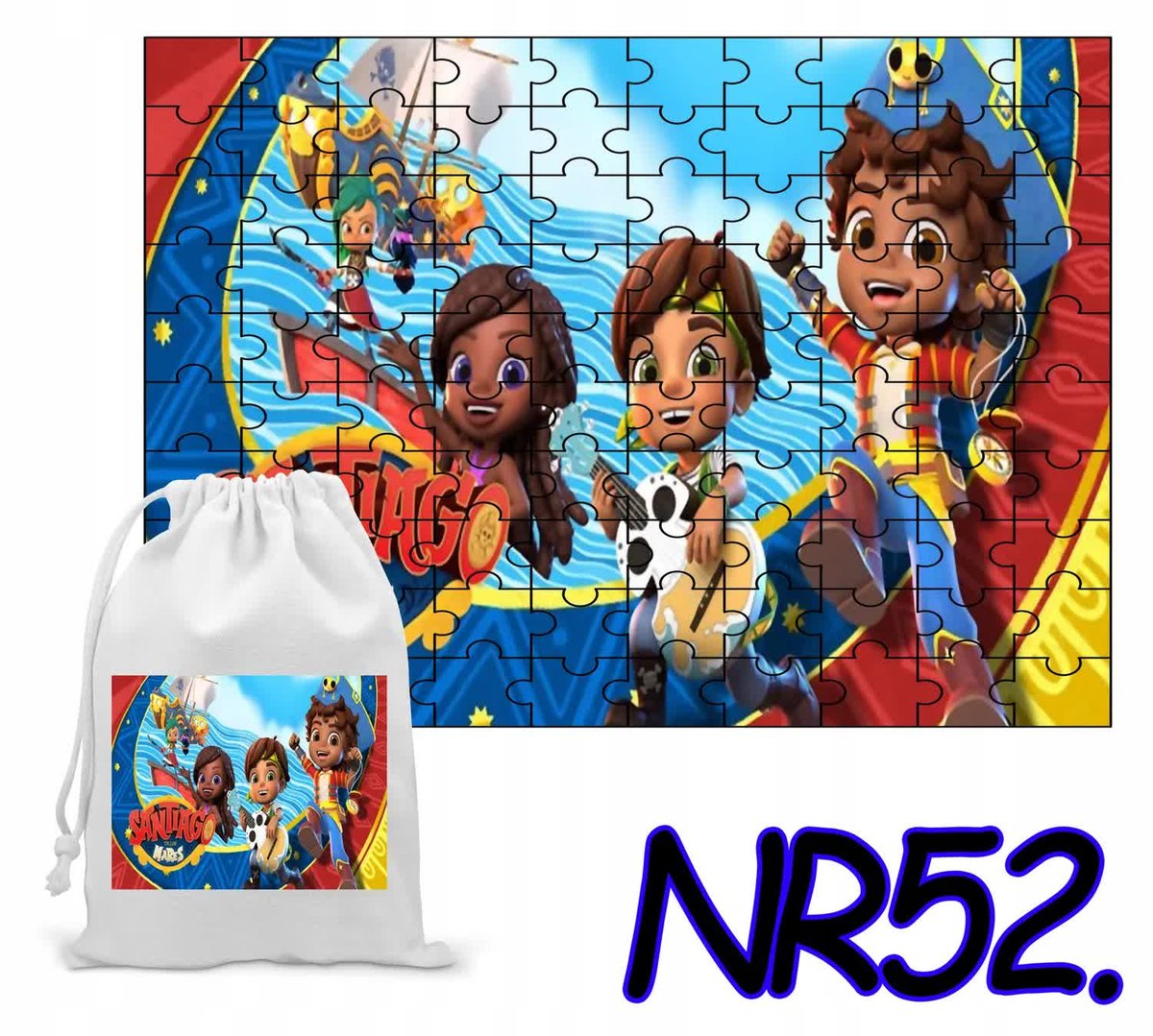 Puzzle 70 El. Układanka Prezent Pirat Santiago + Woreczek Z Nadrukiem ...