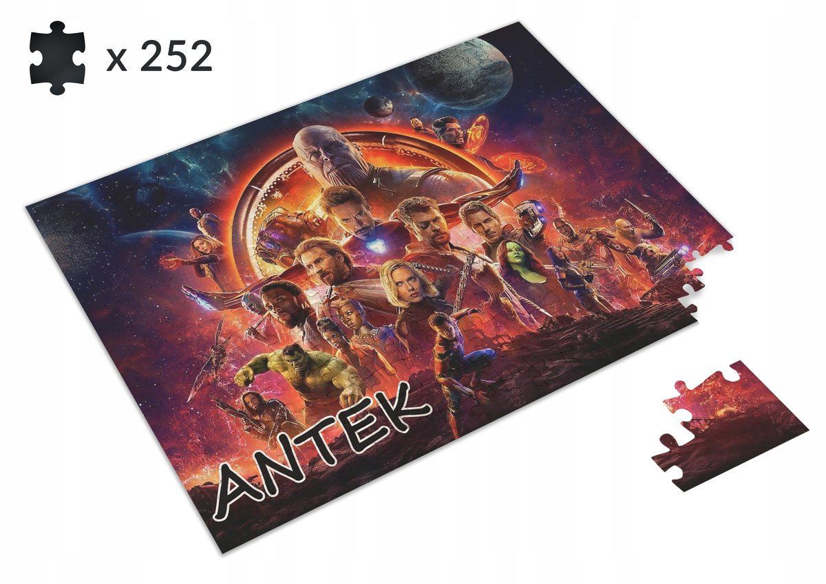 Puzzle Avengers Infinity War + pudełko 252 el. - Atram | Sklep EMPIK.COM